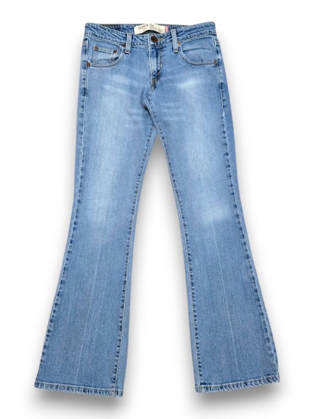 Women's Junior Jeans SIZE 5M 30X31 Low Rise LEVI'S Low Rise Y2K Light Wash - Picture 4 of 15